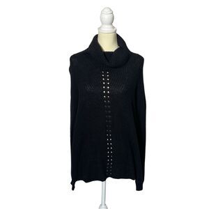 Philomena Petti NY Black Cowl Neck Knit Sweater Women's Size XL